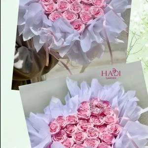 17072628 - Bó hoa sáp thơm tone hồng