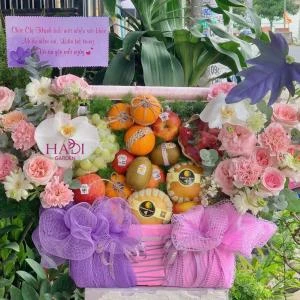 0109202608 - giỏ trái cây biếu tặng mix lan hồ điệp