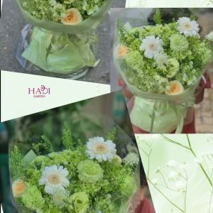 24082614 - bó hoa tone xanh mint