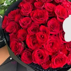 24082619 - bó hoa đỏ ecuado mix lan hồ điệp