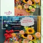 1410202622 - giỏ trái cây mix hoa size trung