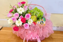 Top 100 Mẫu Giỏ Trái Cây Kèm Hoa Tươi Đẹp Mắt Ấn Tượng