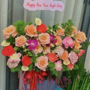 Hộp hoa Shimmer mix tanna