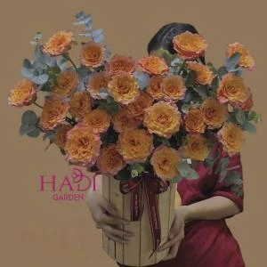 Hộp hoa Cam spirit khai trương - sinh nhật