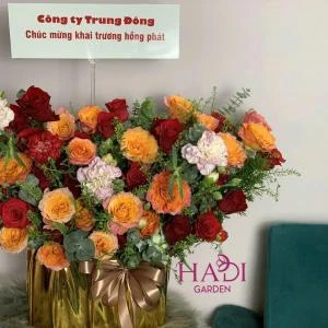 Hộp hoa khai trương