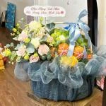 HD19 - Giỏ trái cây mix hoa tươi tặng sếp nam