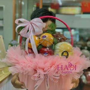 HD25 - Giỏ trái cây tone hồng