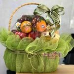 HD29 - Giỏ trái cây kính tone xanh bơ