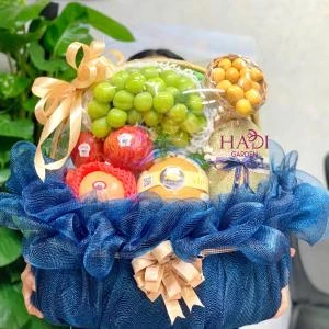 HD 26 - Giỏ trái cây tone xanh sang trọng