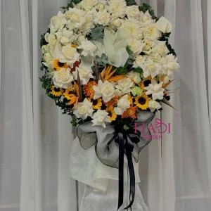 Kệ hoa chia buồn hiện đại 1 tầng