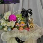 1809 - Giỏ trái cây kính lễ tone trắng