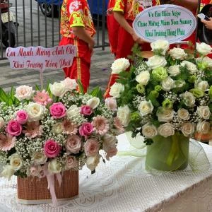 1809 - Giỏ hoa khai trương sang trọng