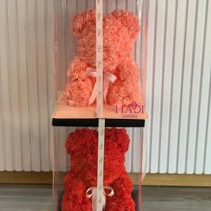 27122501 - Gấu hoa sáp 45cm có led