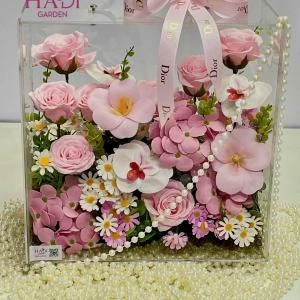 240925- Hộp hoa sáp thơm Mica trong suốt sang trọng