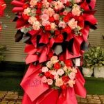 07102503- Kệ hoa khai trương tone đỏ