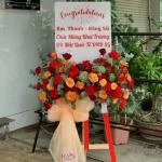 25102501 - Kệ Hoa Khai Trương Tone Đỏ Tài Lộc