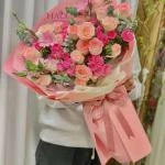 25102506 - Bó hoa tone hồng