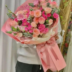 25102506 - Bó hoa tone hồng