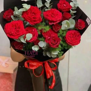 25102507 - Bó hoa ohara đỏ sang chảnh