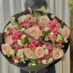 14112512 - bó hoa hồng pastel lãng mạn