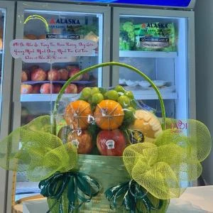 14112516 - giỏ trái cây tone xanh