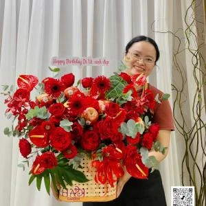 14112527 - Giỏ trái cây mix táo envy