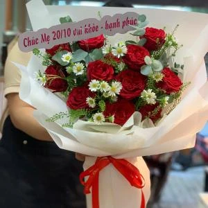 02122503 - Bó hoa hồng đỏ