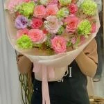 01122511 - Bó hoa tone hồng xinh xắn