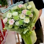 14112515- Bó hoa tone xanh mint