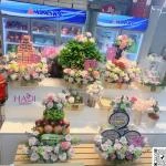 01012618 - 7 tráp cưới tone hồng tặng hoa cưới cầm tay