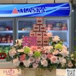 01012618 - 7 tráp cưới tone hồng tặng hoa cưới cầm tay