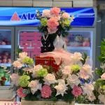 01012618 - 7 tráp cưới tone hồng tặng hoa cưới cầm tay