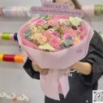 12022615- Bó hoa tone hồng pastel