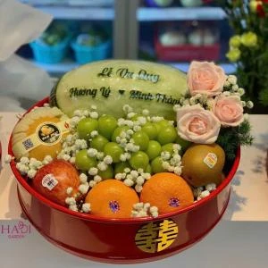 01012622 - Bộ tráp cưới 3 tráp