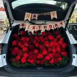 14012602 - cốp xe hoa sinh nhật - cầu hôn...