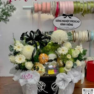 20012602 - Giỏ trái cây kính viếng full 2 mặt