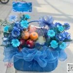 20012604 - Giỏ trái toen xanh dương full 2 mặt