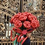 12022602- Bó hoa bóng hoa hồng đỏ