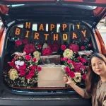 12022611 - xe cốp hoa cầu hôn - sinh nhật - kỉ niệm ( tặng kèm hoa bó )