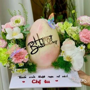 23022601 - bánh kem hoa sinh nhật