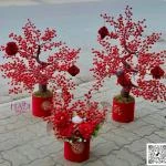 23022613 - hoa khai trương đào đông hiện đại