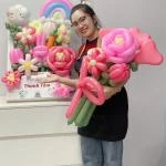 21012625 - combo bó hoa bóng và bóng số tuổi