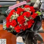 24022619 - bó hoa hồng đỏ Pháp sang trọng