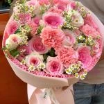 24022609 - bó hoa tone hồng pastel siêu hottrend