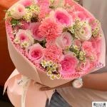 24022609 - bó hoa tone hồng pastel siêu hottrend