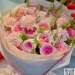 24022616 - bó hoa tone hồng pastel