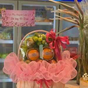 24022626 - Giỏ quả tone hồng full 2 mặt