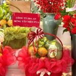 24022643 - giỏ trái cây tone đỏ 2 mặt