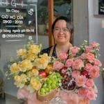 24022634 - Giỏ hoa mix trái cây siêu sang