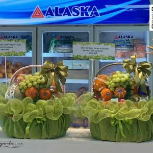 43202622 - giỏ trái cây kính giỗ sang trọng